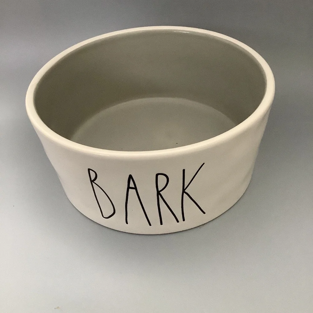 Dog Bowl Bark Like New 6” Ceramic Rae Dunn Artisan Collection